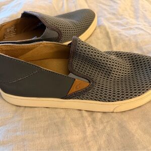 OluKai Charcoal Slip-On Footwear